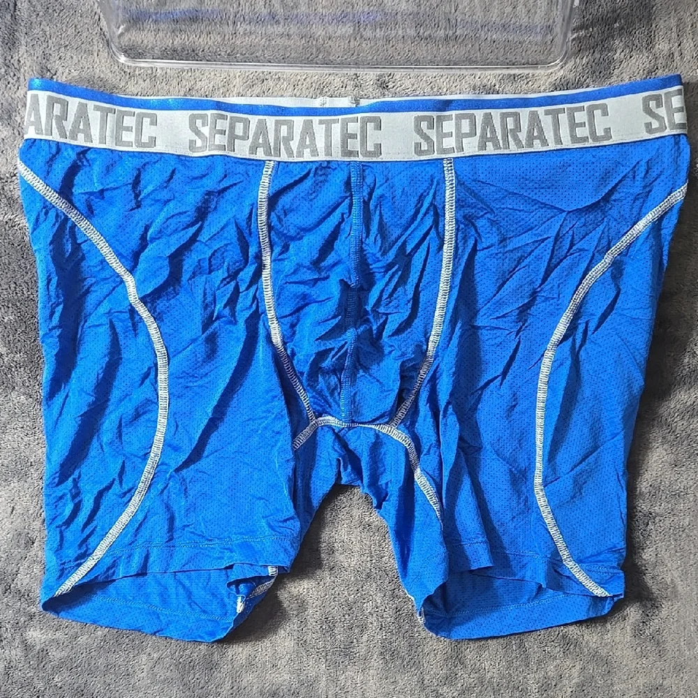 Royal Blue Boxer Briefs with Soft Stretchy Fabric - Picture 1 of 4